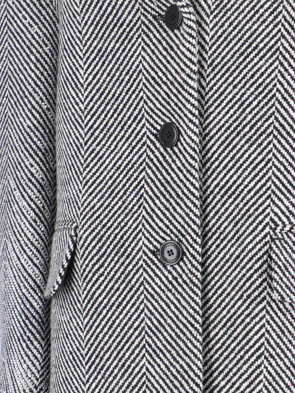 Single Breasted Tailored Herringbone Coat
