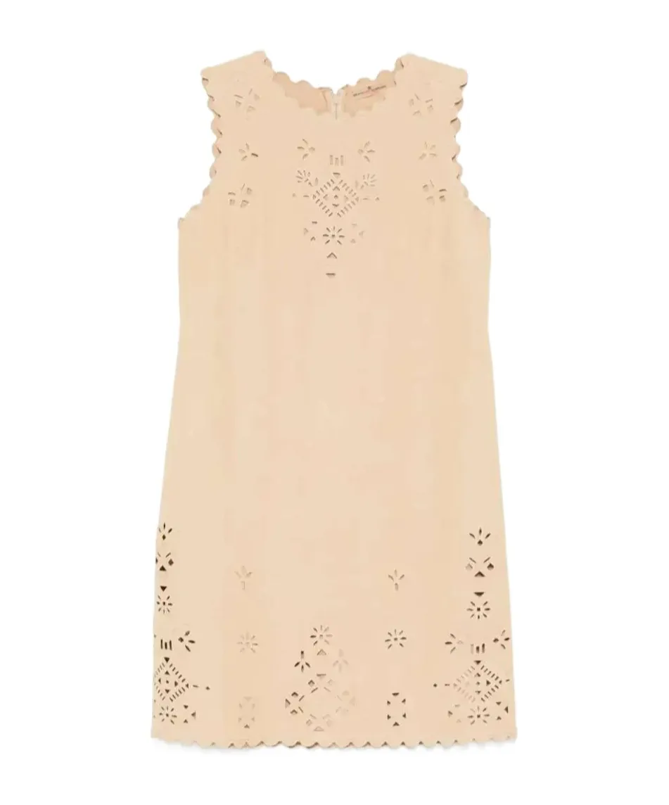 Broderie Anglaise Midi Dress