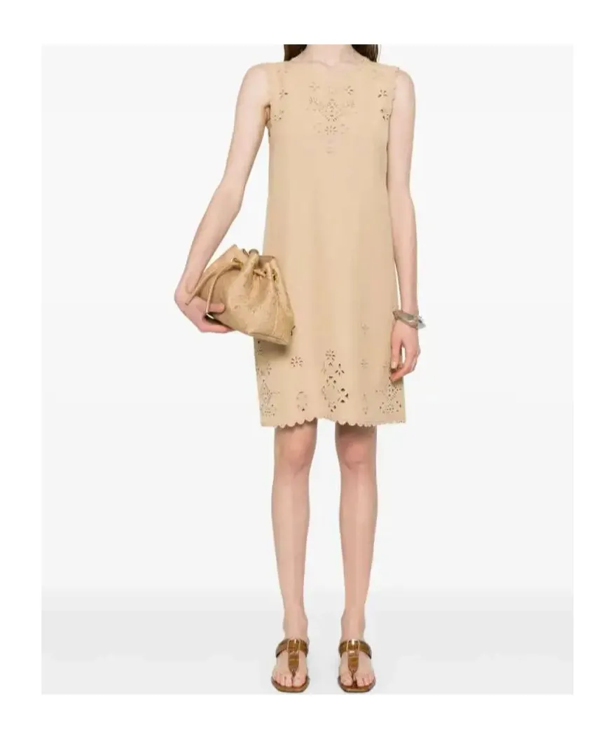 Broderie Anglaise Midi Dress
