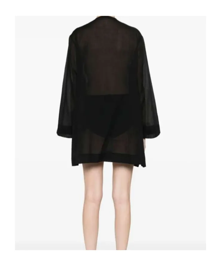 Patch-Detail Mini Dress
