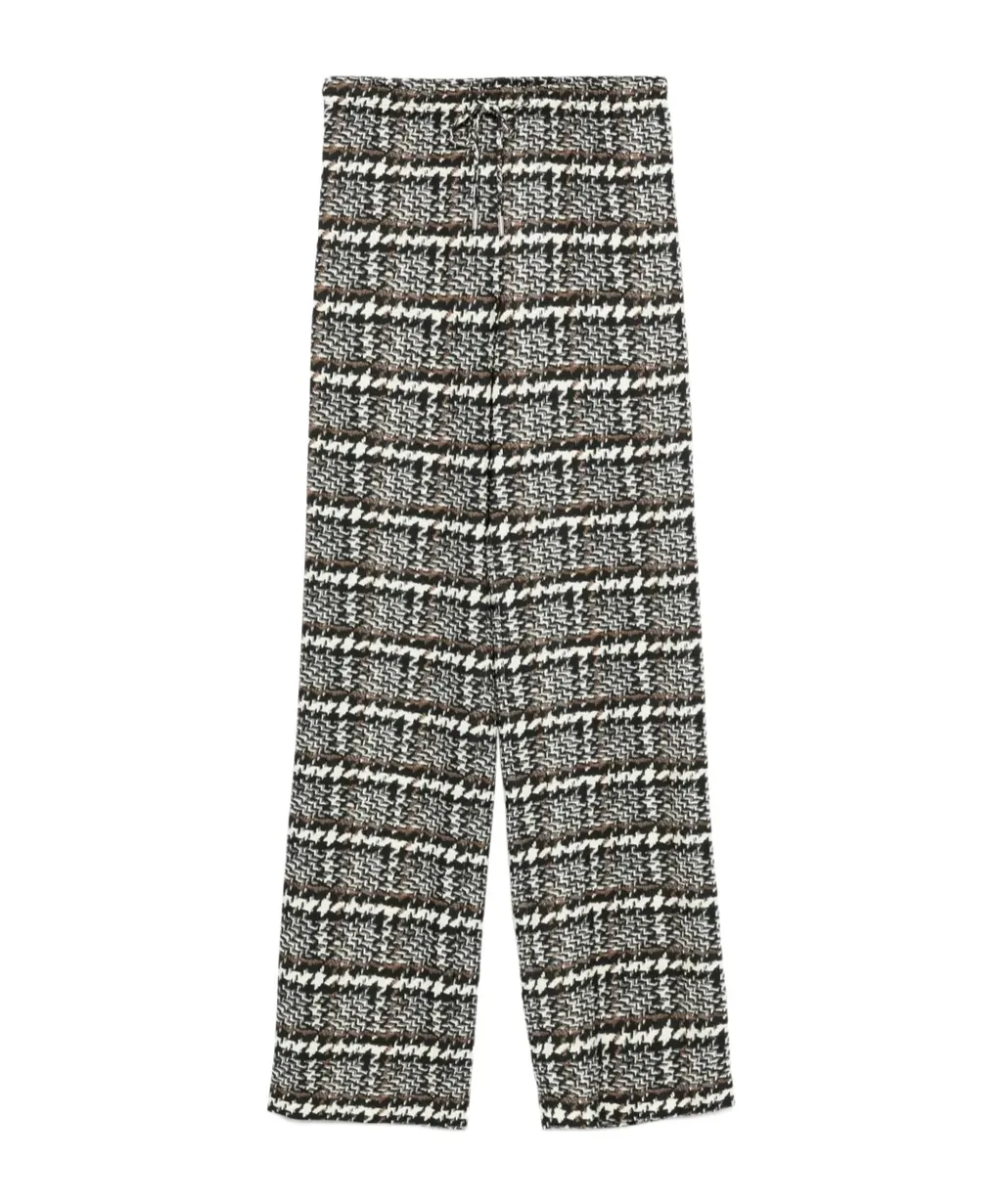 Check & Plaid-Pattern Trousers