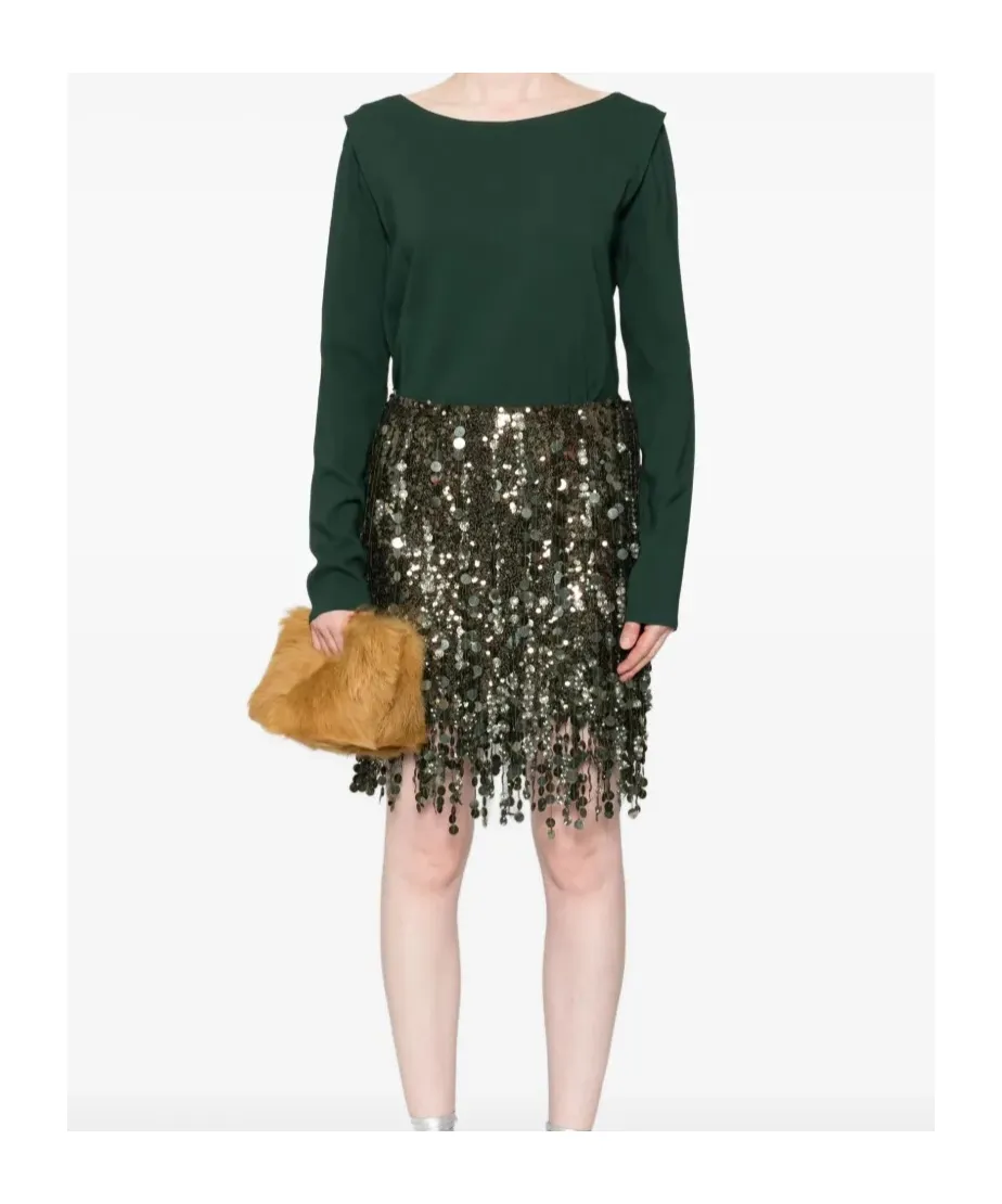 Long-Sleeve Boat-Neck Top
