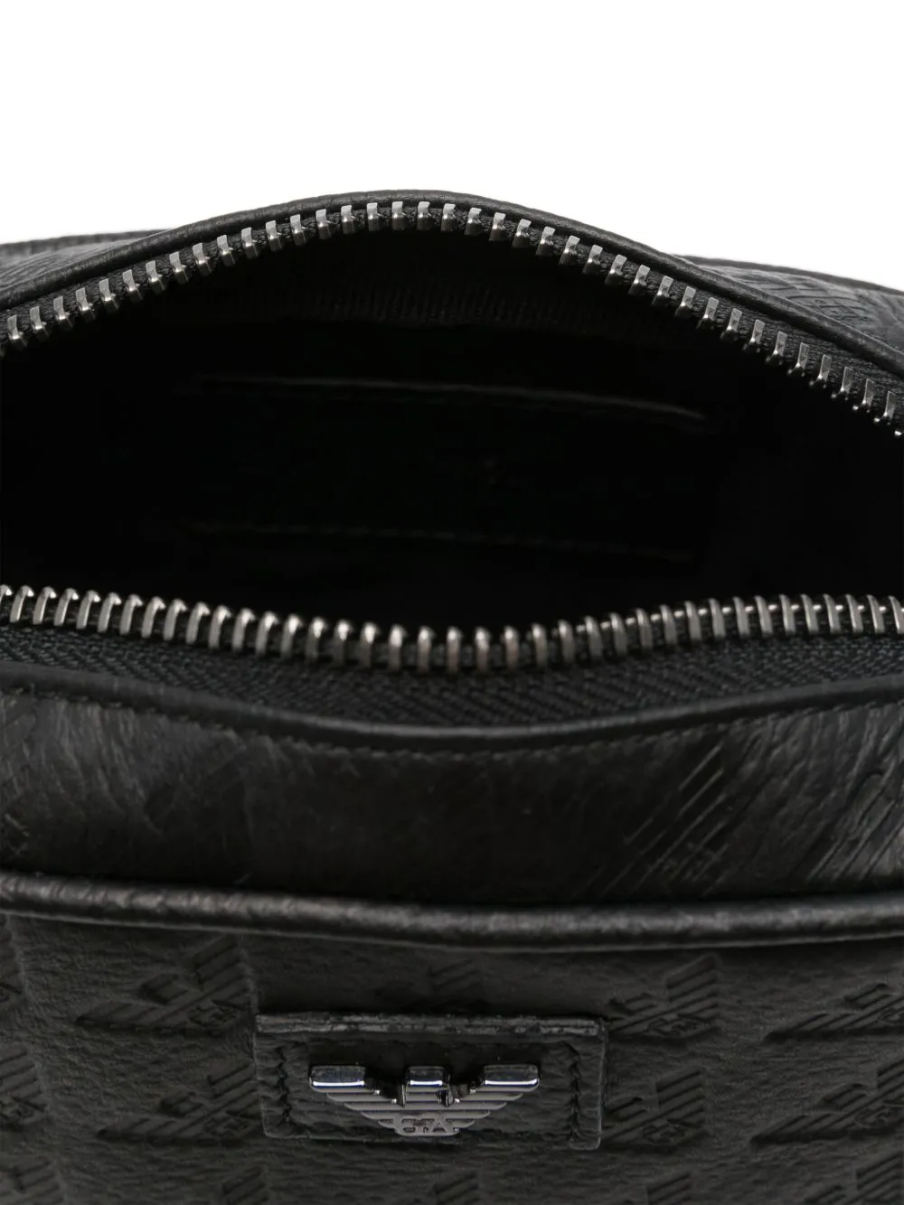 Embossed-Logo Messenger Bag