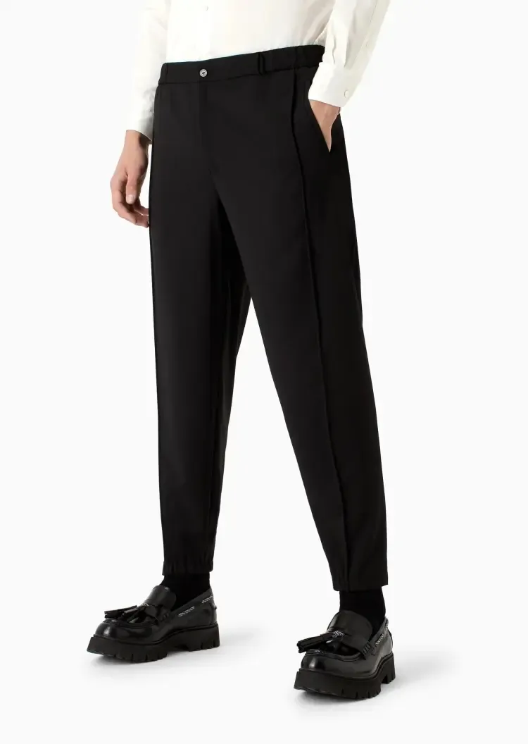 Tapered Leg Trousers