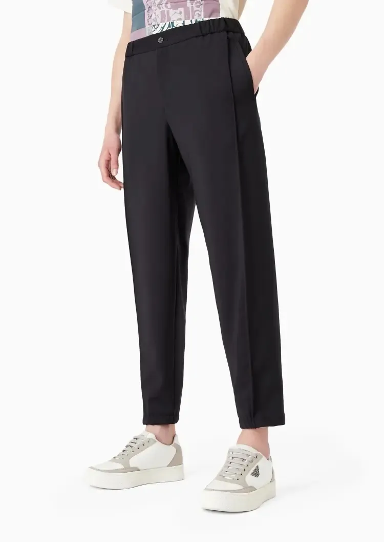 Tapered Leg Trousers