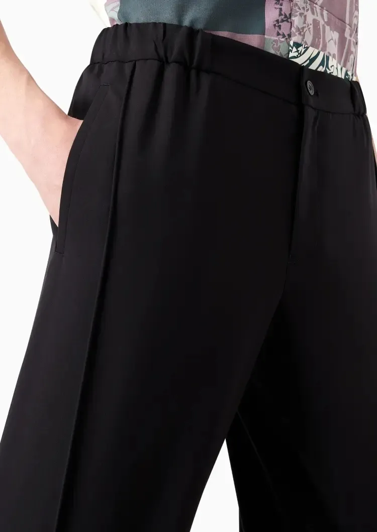Tapered Leg Trousers