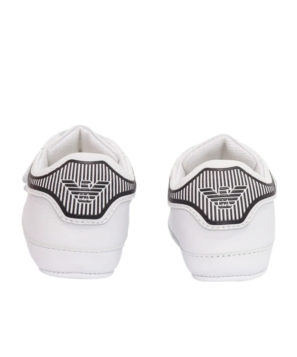 Touch-Strap Round-Toe Sneakers