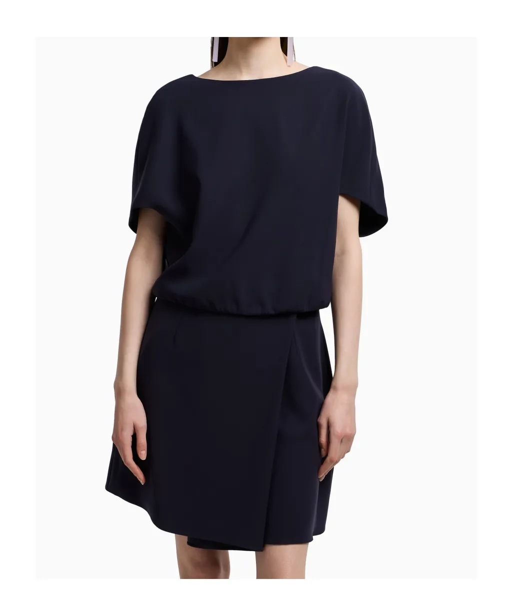 Technical Cady Blouse With Gathered Hem