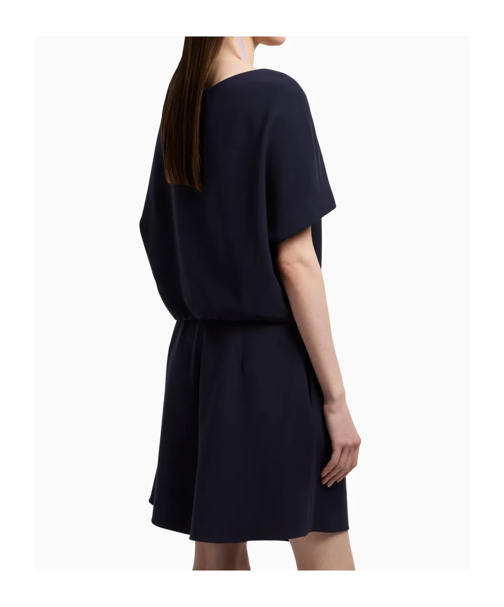 Technical Cady Blouse With Gathered Hem