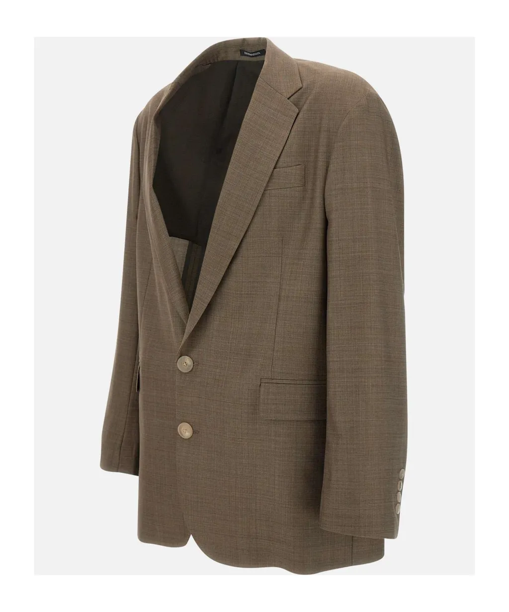 Single Breasted Check Patterned Blazer