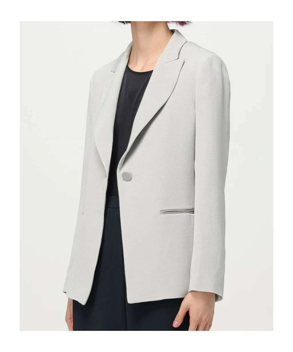 Icon Chevron Single-Breasted Blazer