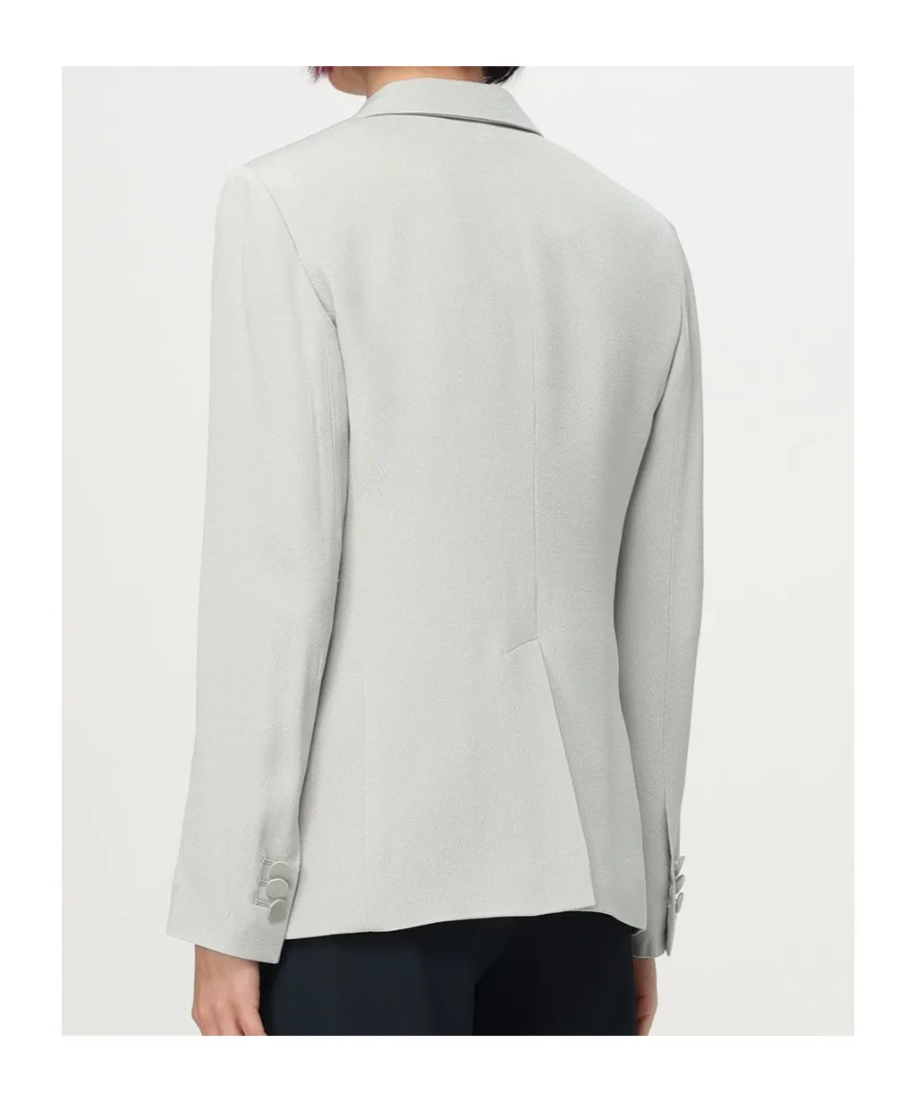 Icon Chevron Single-Breasted Blazer