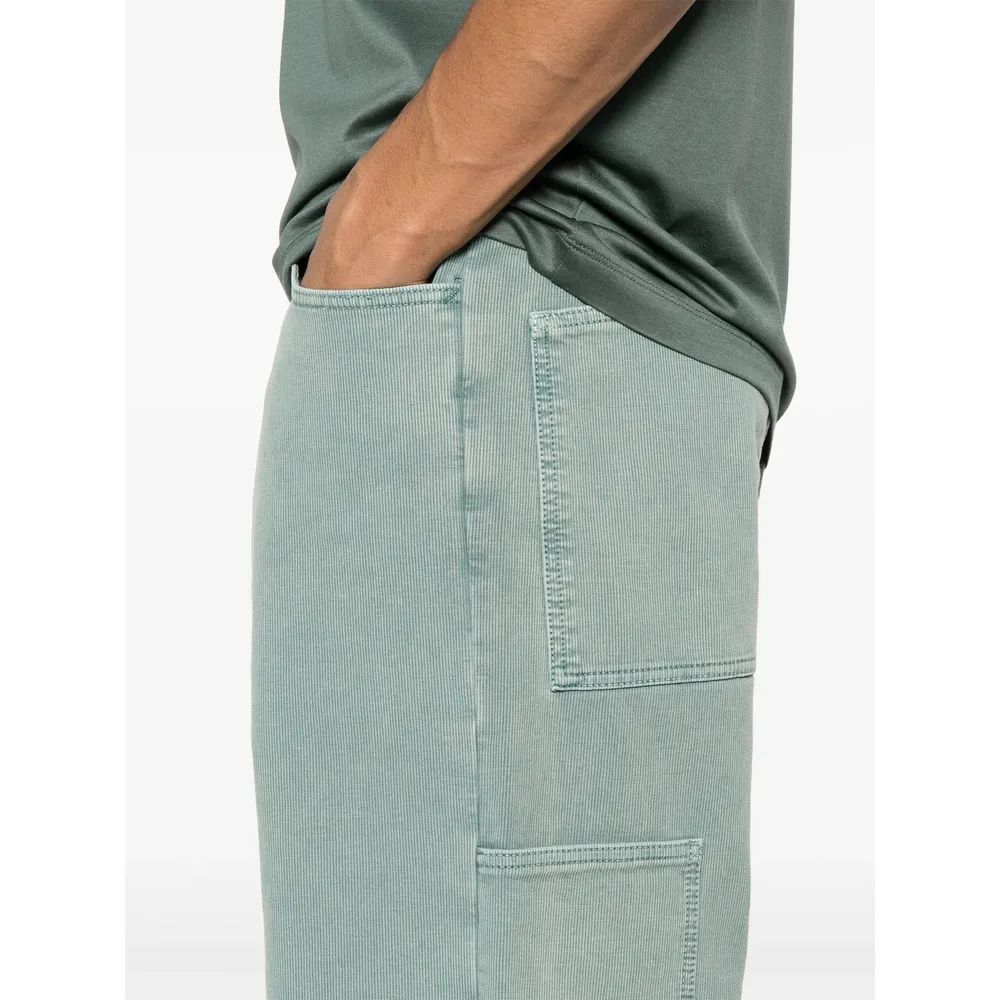 Button Detailed Straight Leg Pants