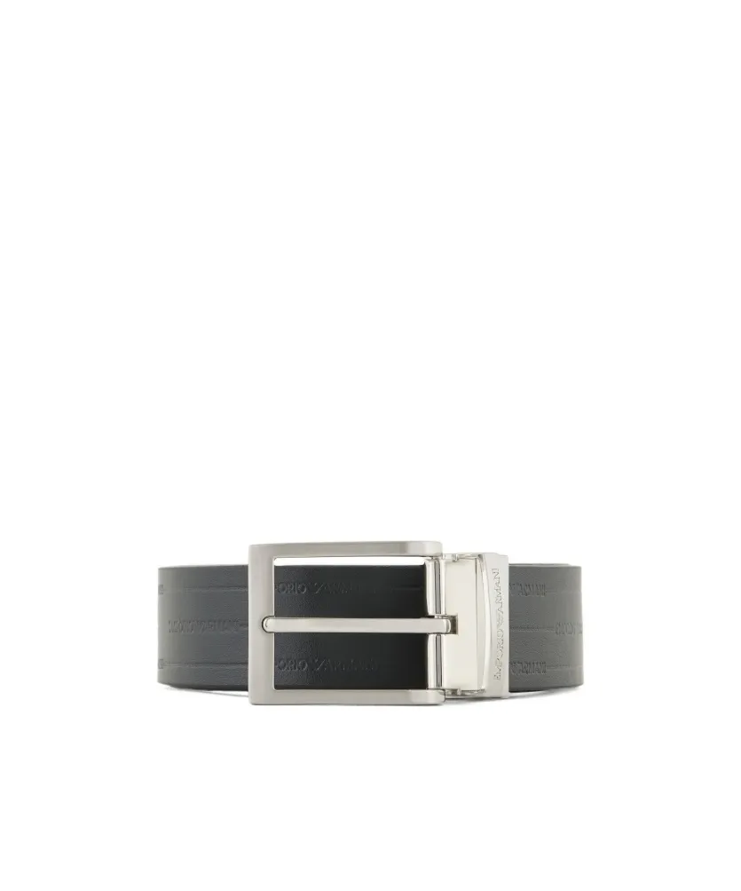 Logo Engraved Buckled Belt