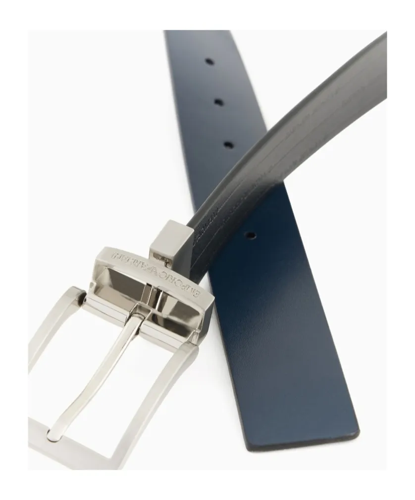 Logo Engraved Buckled Belt