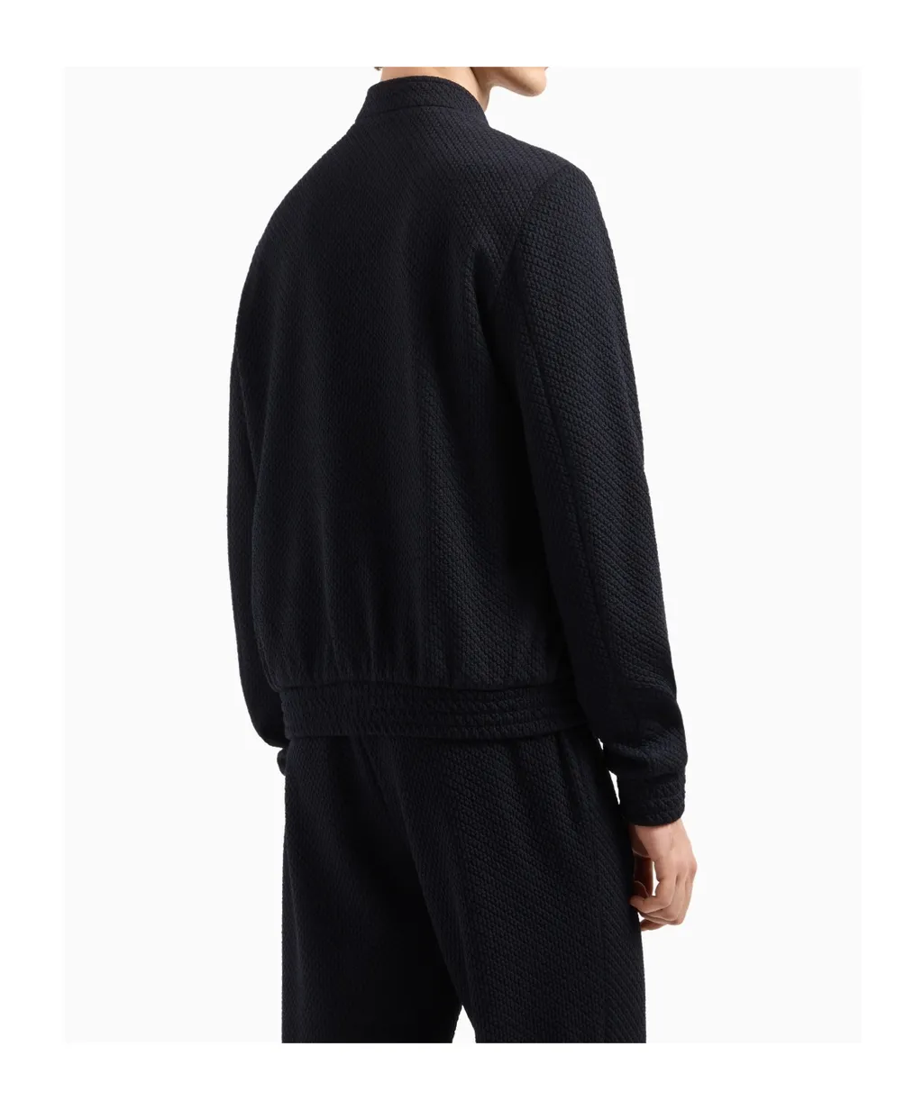 Textured Bomber Jacket