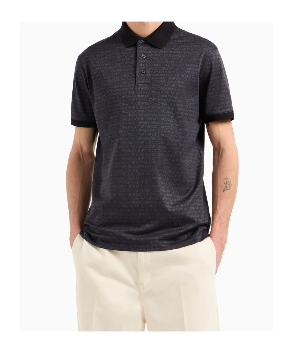 Logo-Jacquard Polo Shirt