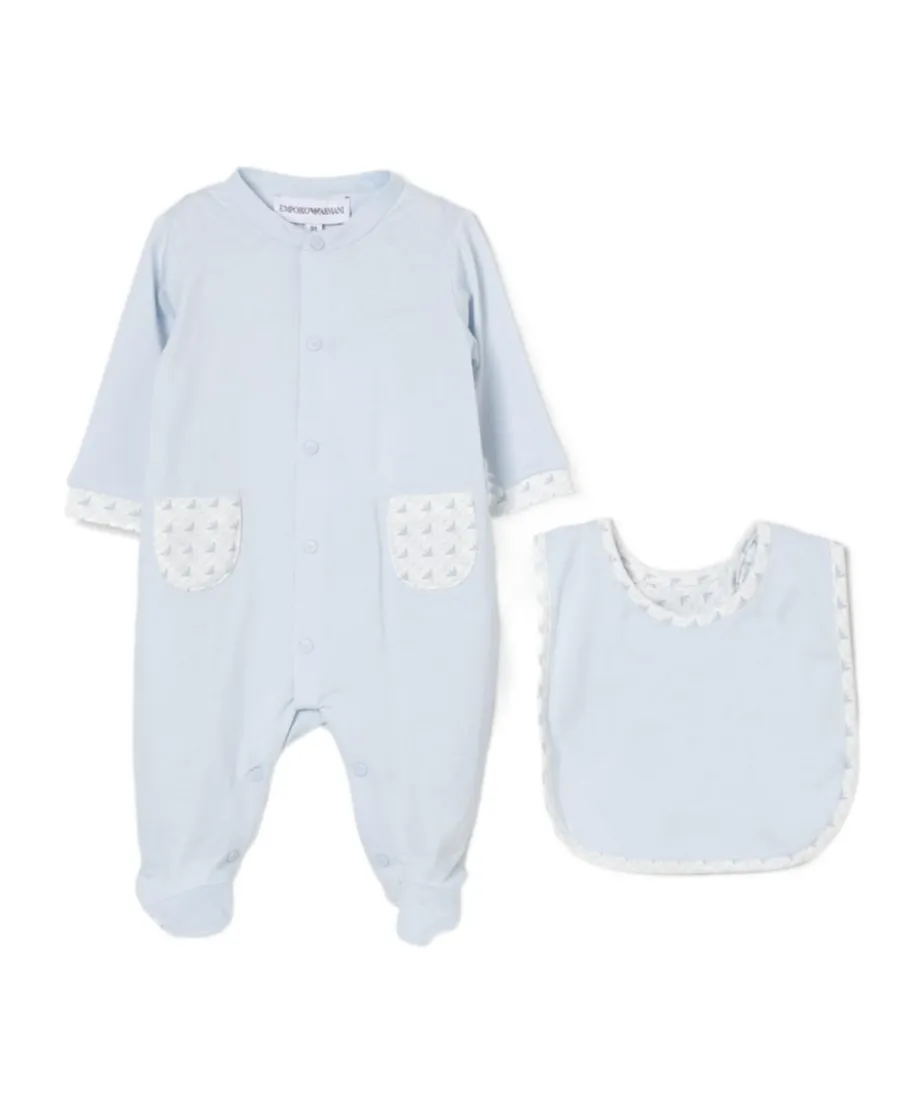 Eagle Printed Crewneck Pajama Set