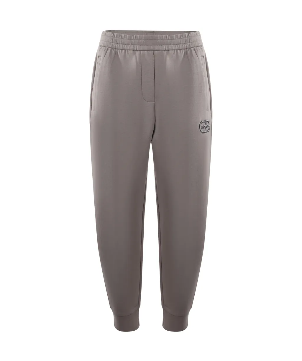 Logo-Embroidered Tapered Leg Pants
