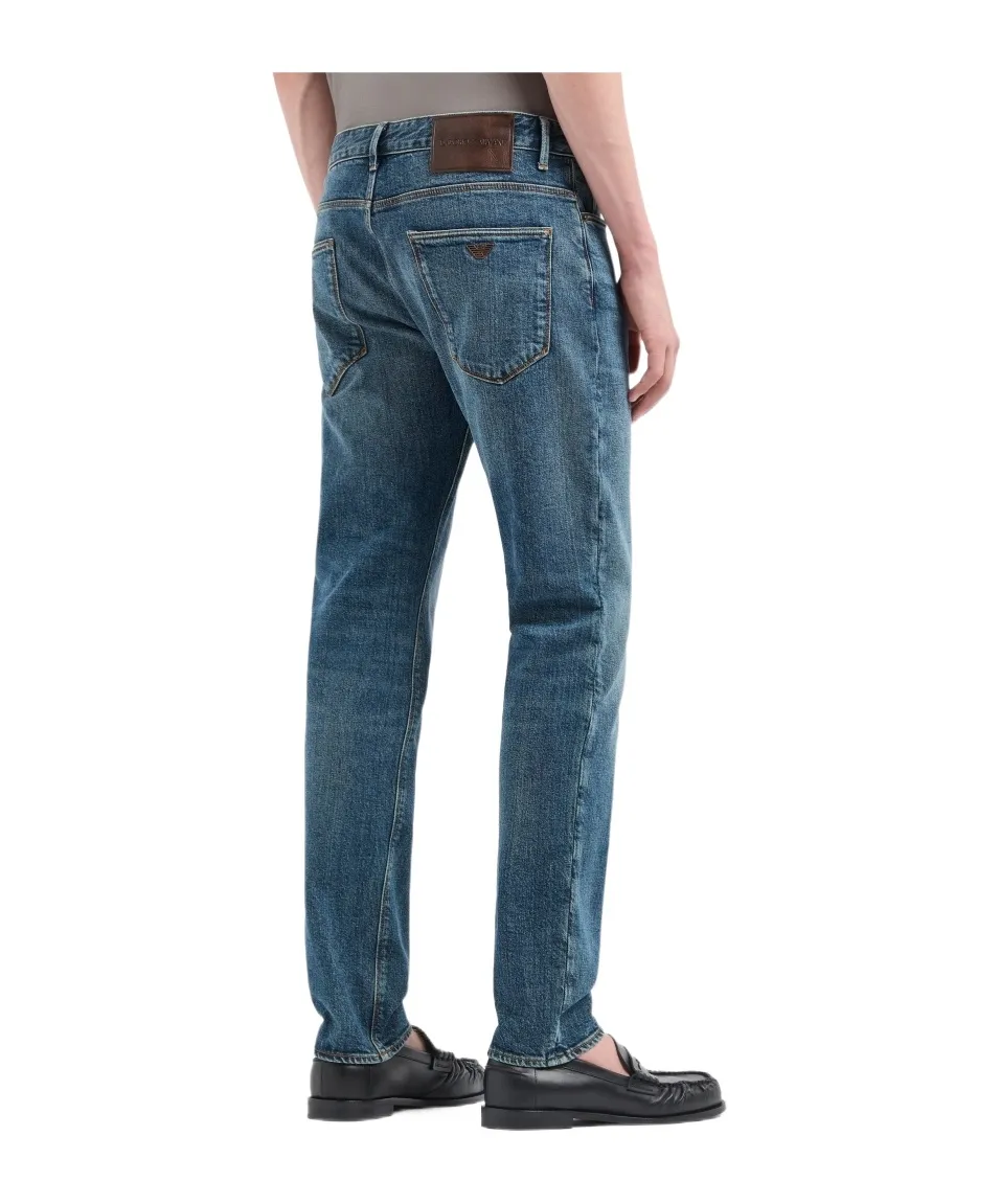 J06 Slim-Fit Washed Denim Jeans