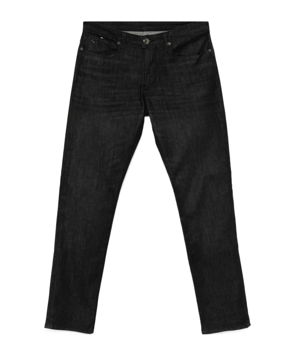 Logo Plaque Slim-Cut Jeans