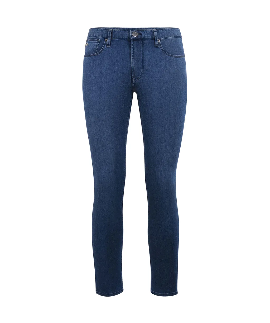 Logo Plaque Slim-Fit Jeans