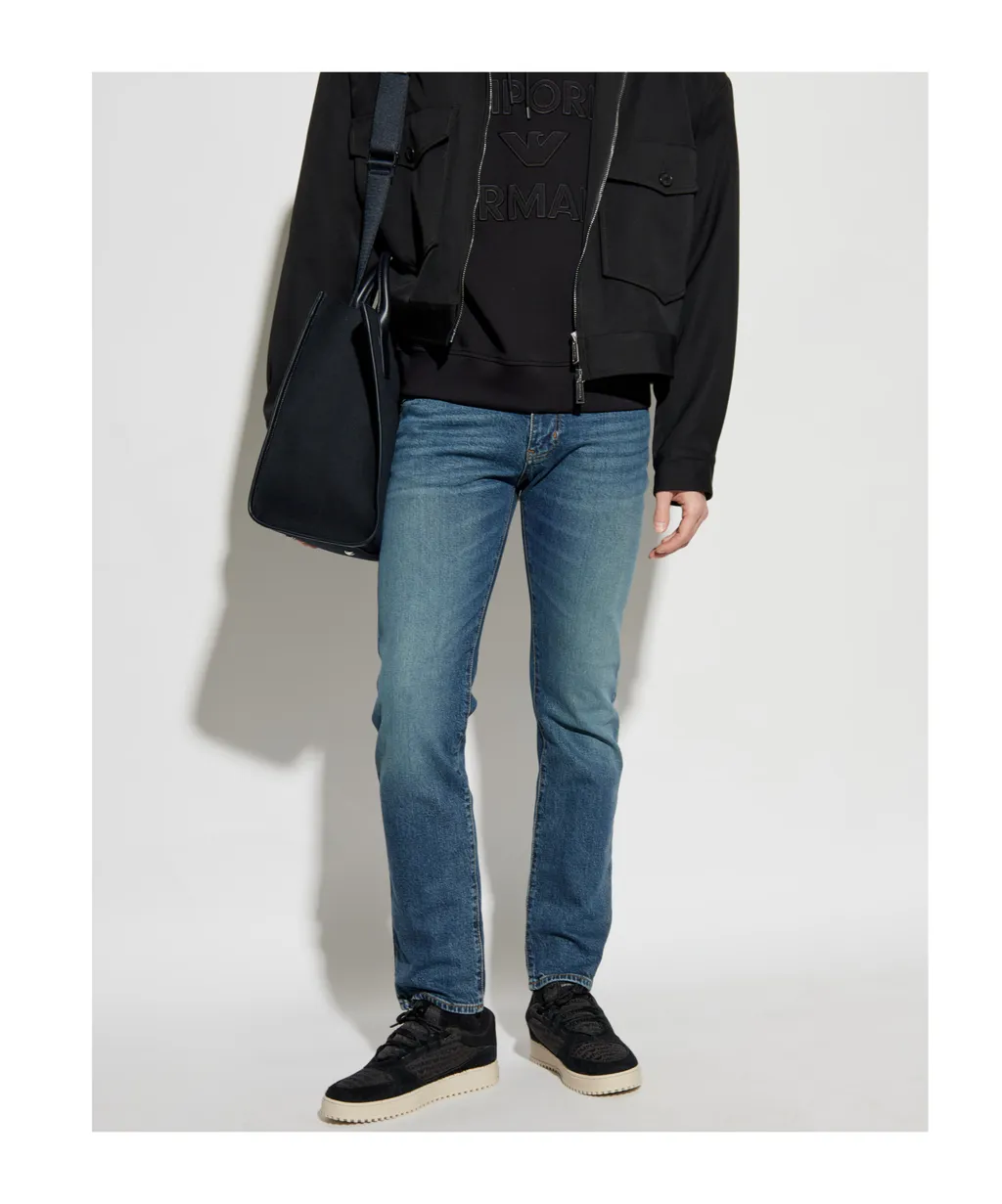 Tapered Leg Jeans