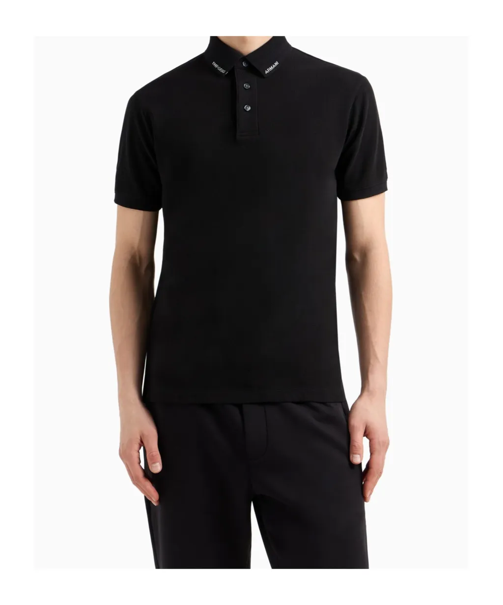 Polo Shirt With Logo Collar