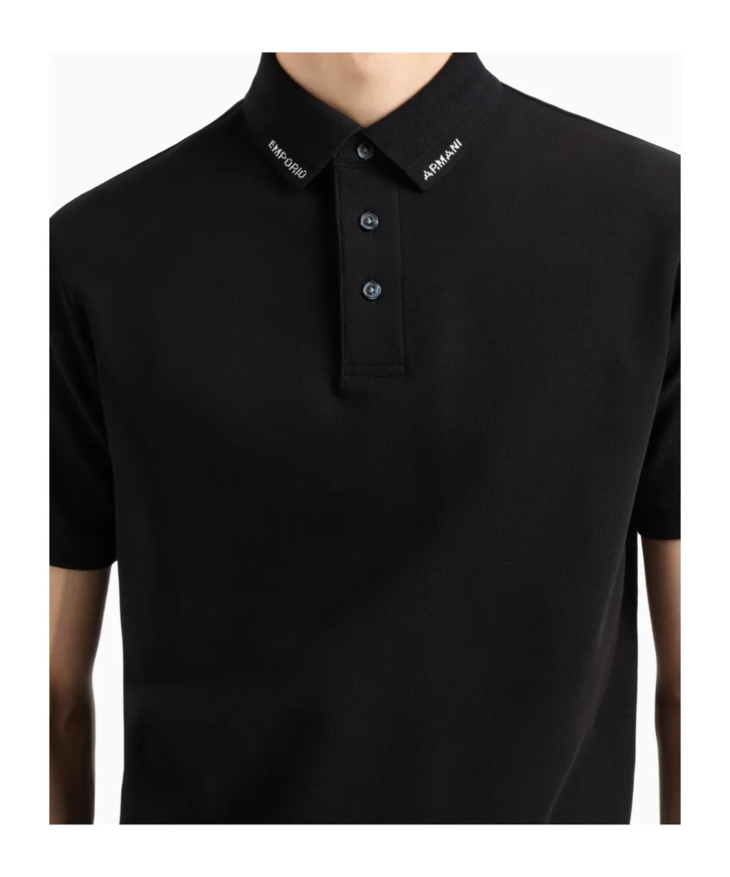 Polo Shirt With Logo Collar