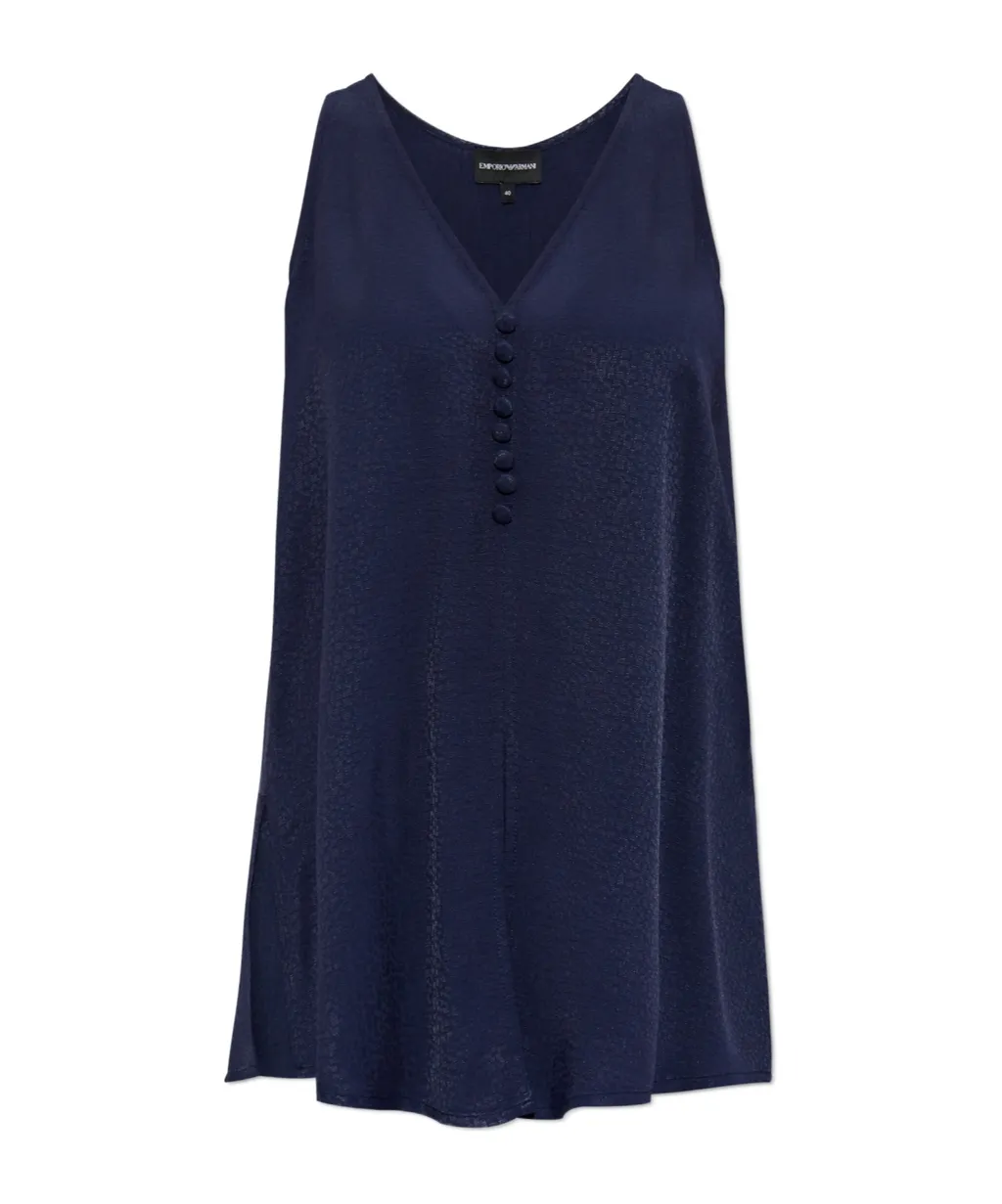Button Detail Sleeveless Top