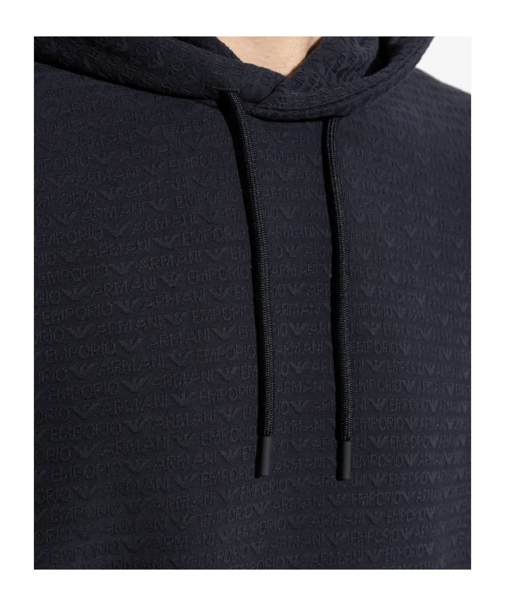 Logo Monogram Draswstring Hoodie