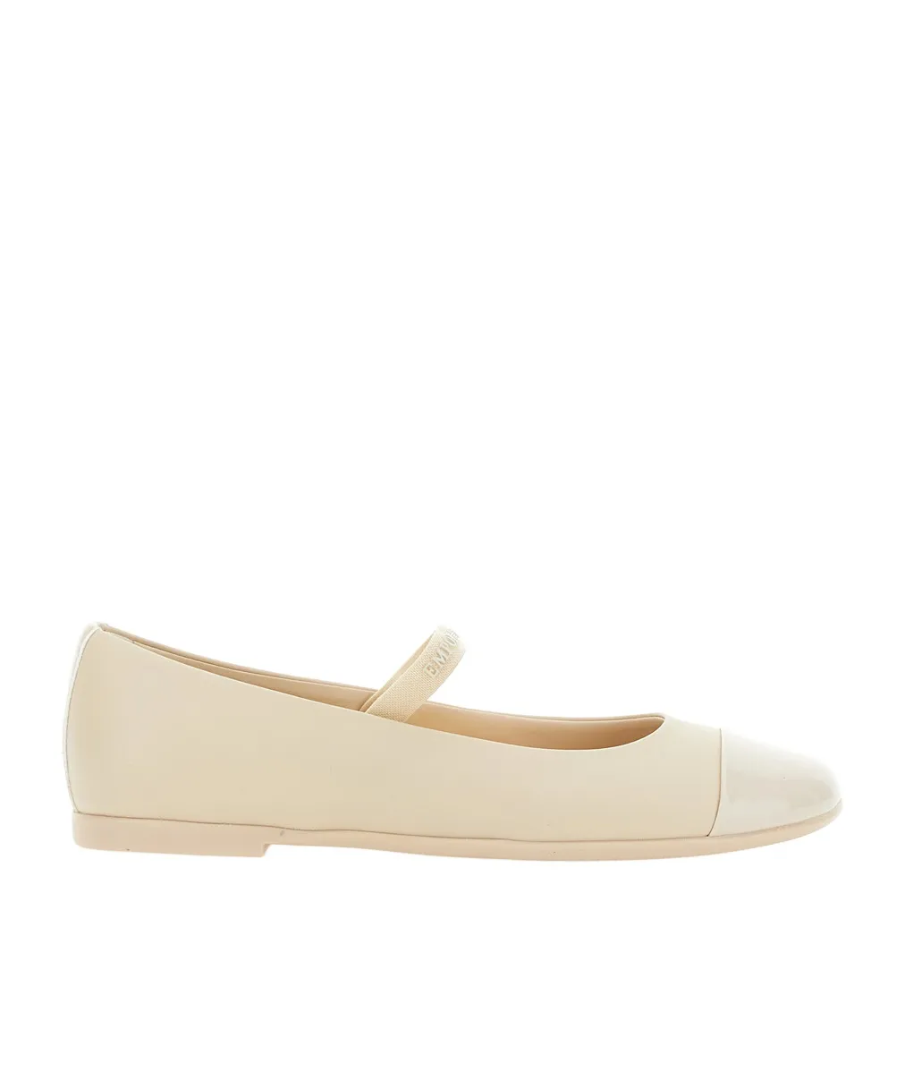 Logo Strap Ballerina Shoes