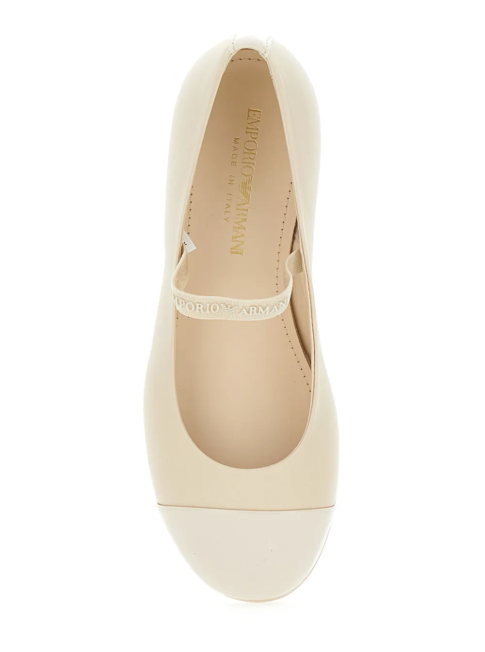 Logo Strap Ballerina Shoes