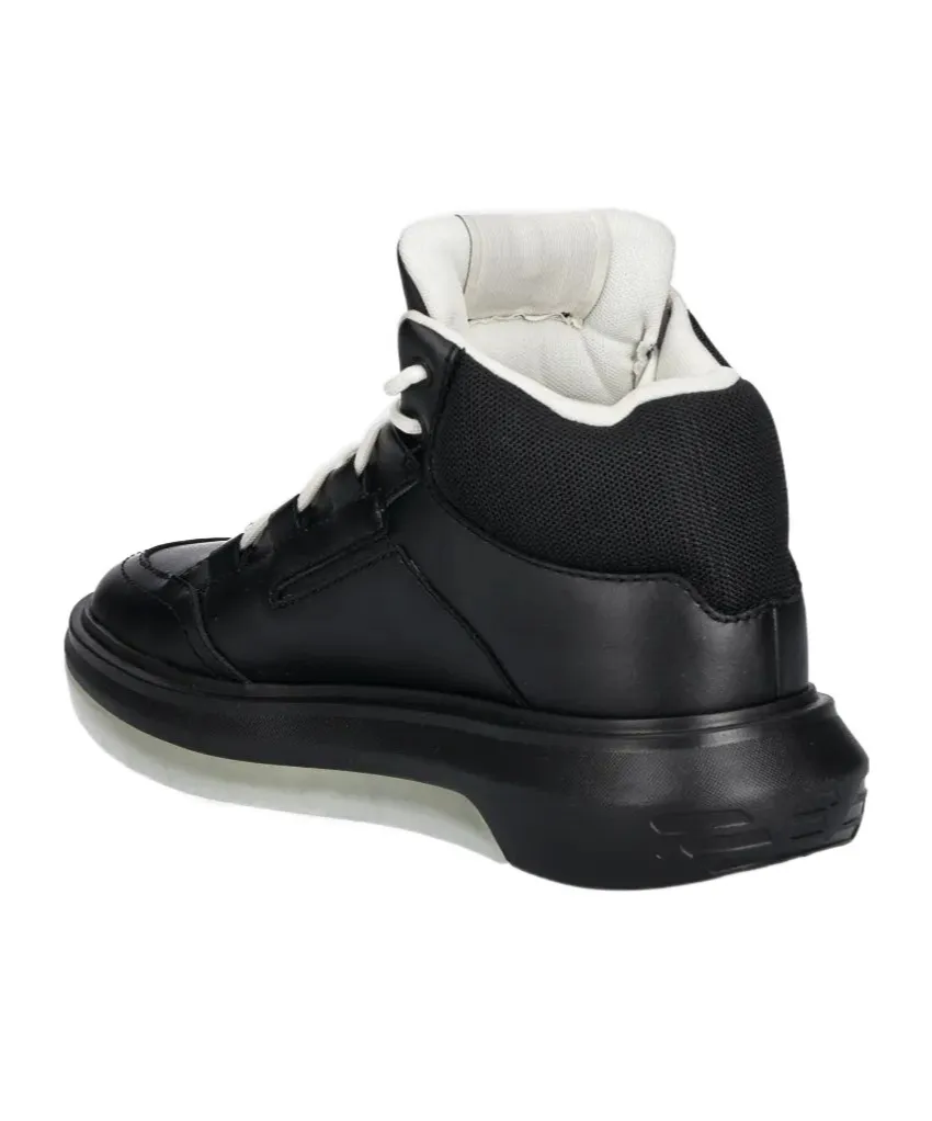Panelled High-Top Sneakers