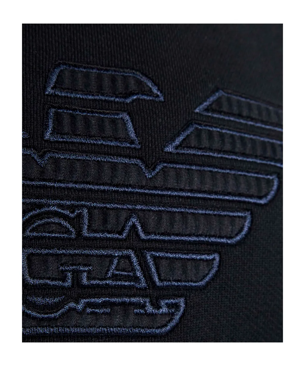 Logo Embroidered Drawstring Hoodie