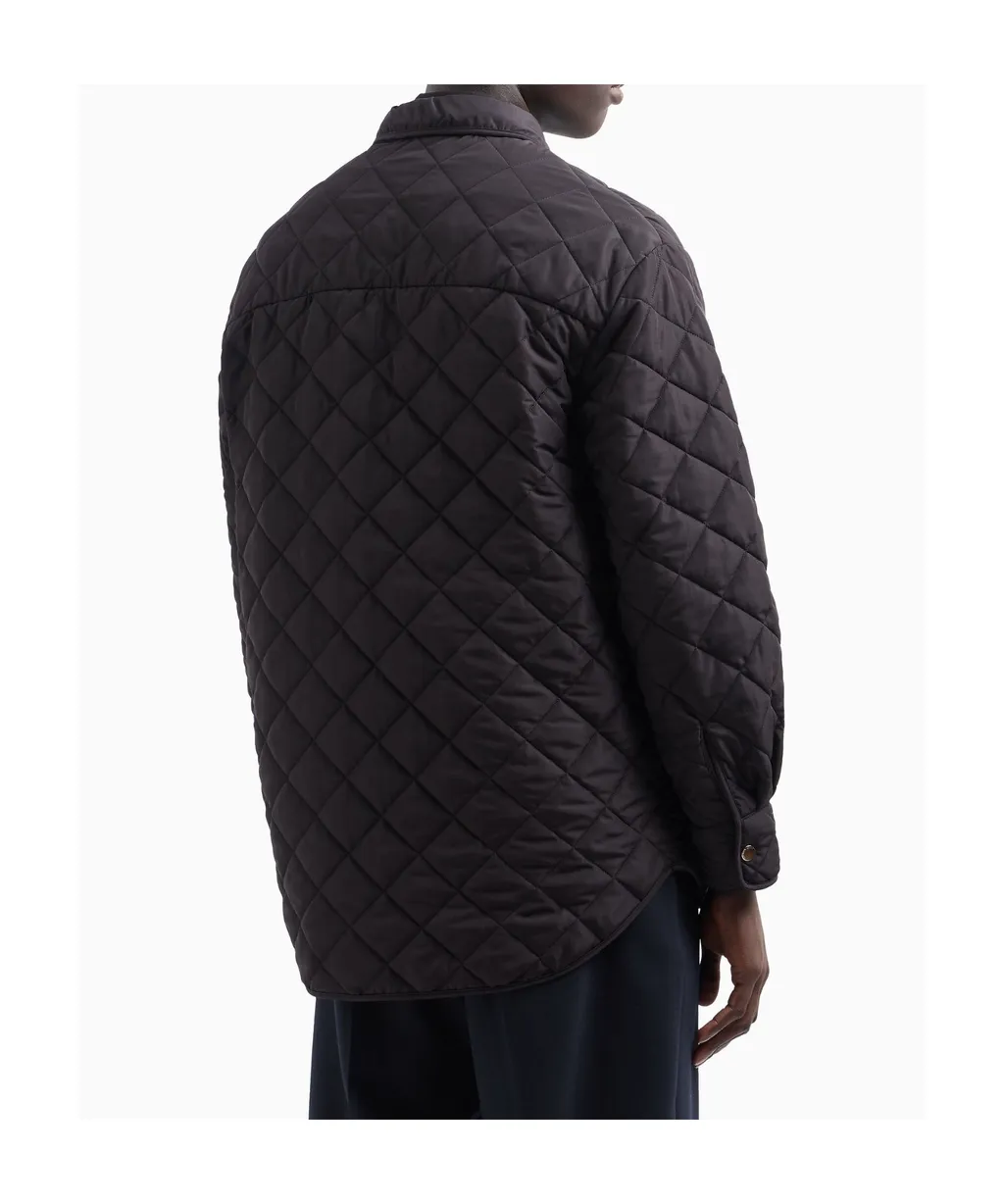 Diamond Quilted Nylon Jacket