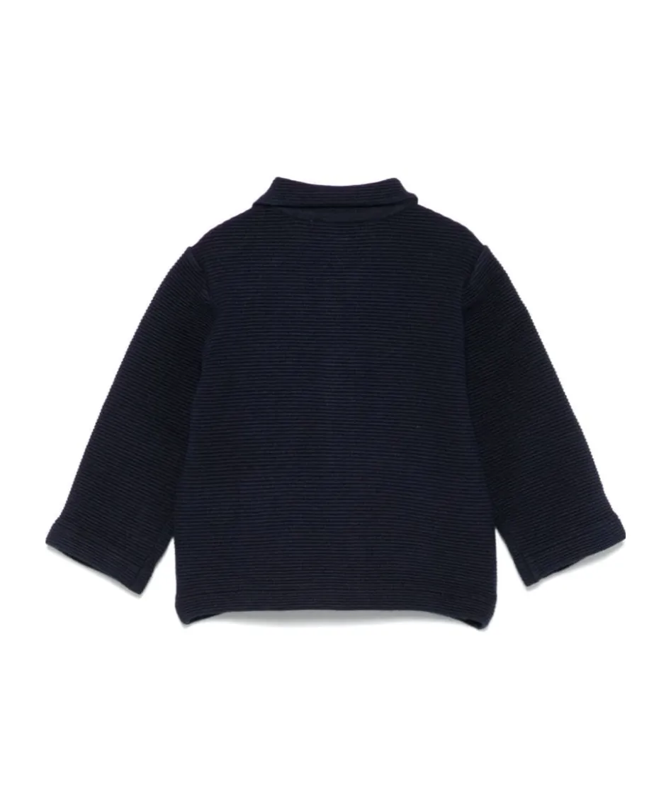 Logo Embroidered Knitted Cardigan