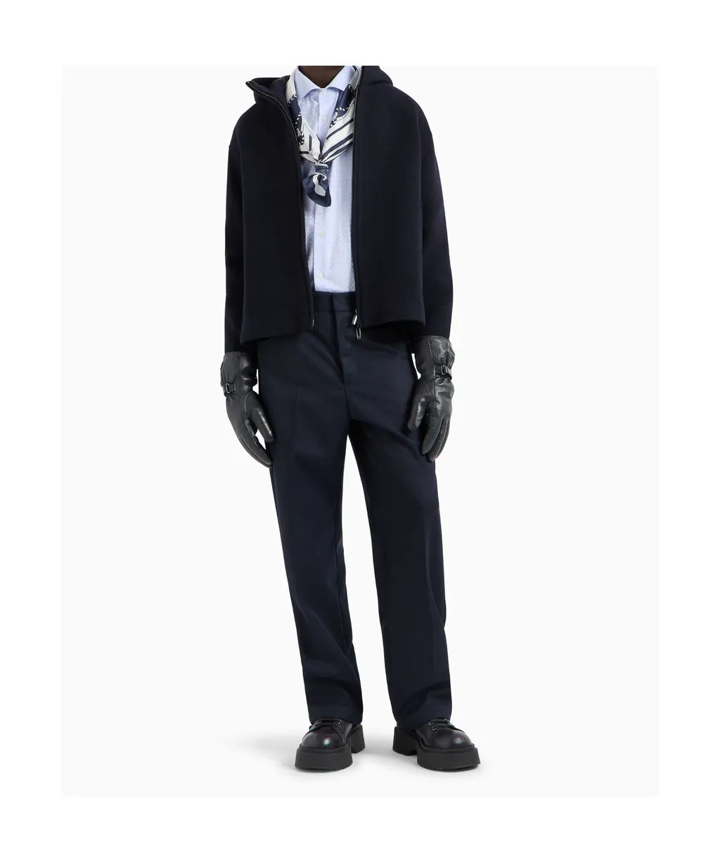 Patterned Jacquard Cotton Shirt