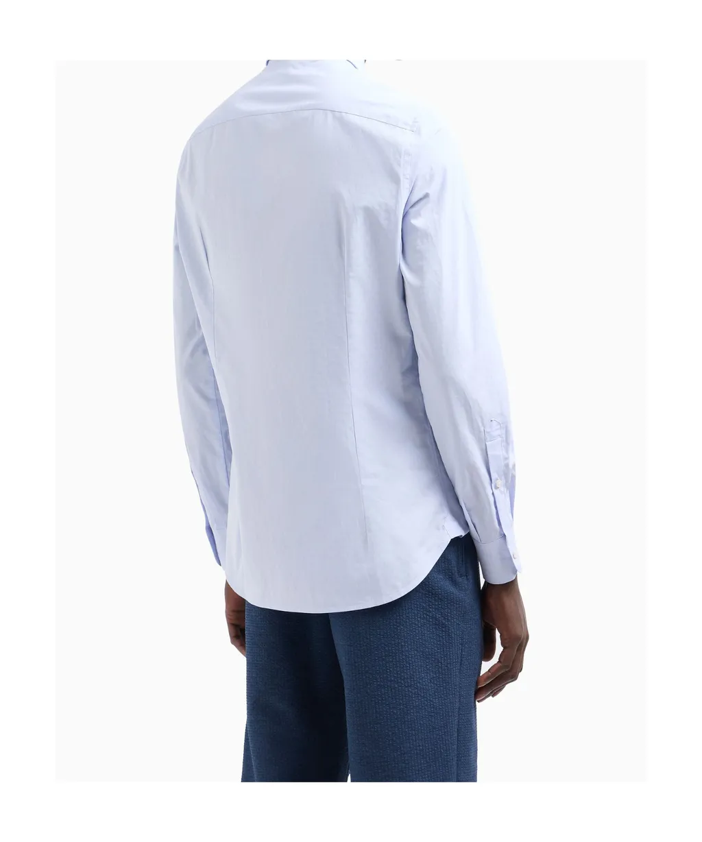 Patterned-Jacquard Buttoned Shirt