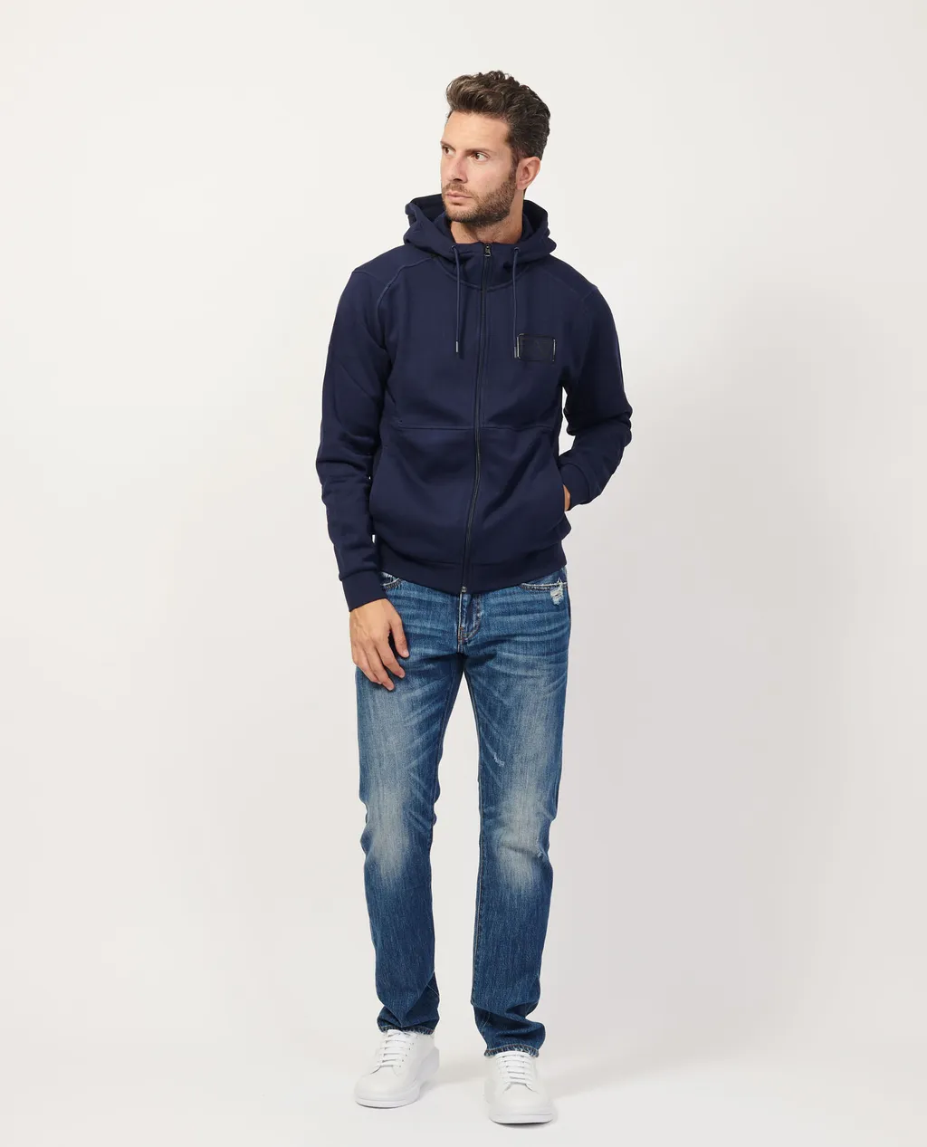 Long-Sleeved Zipper Sweatshirt