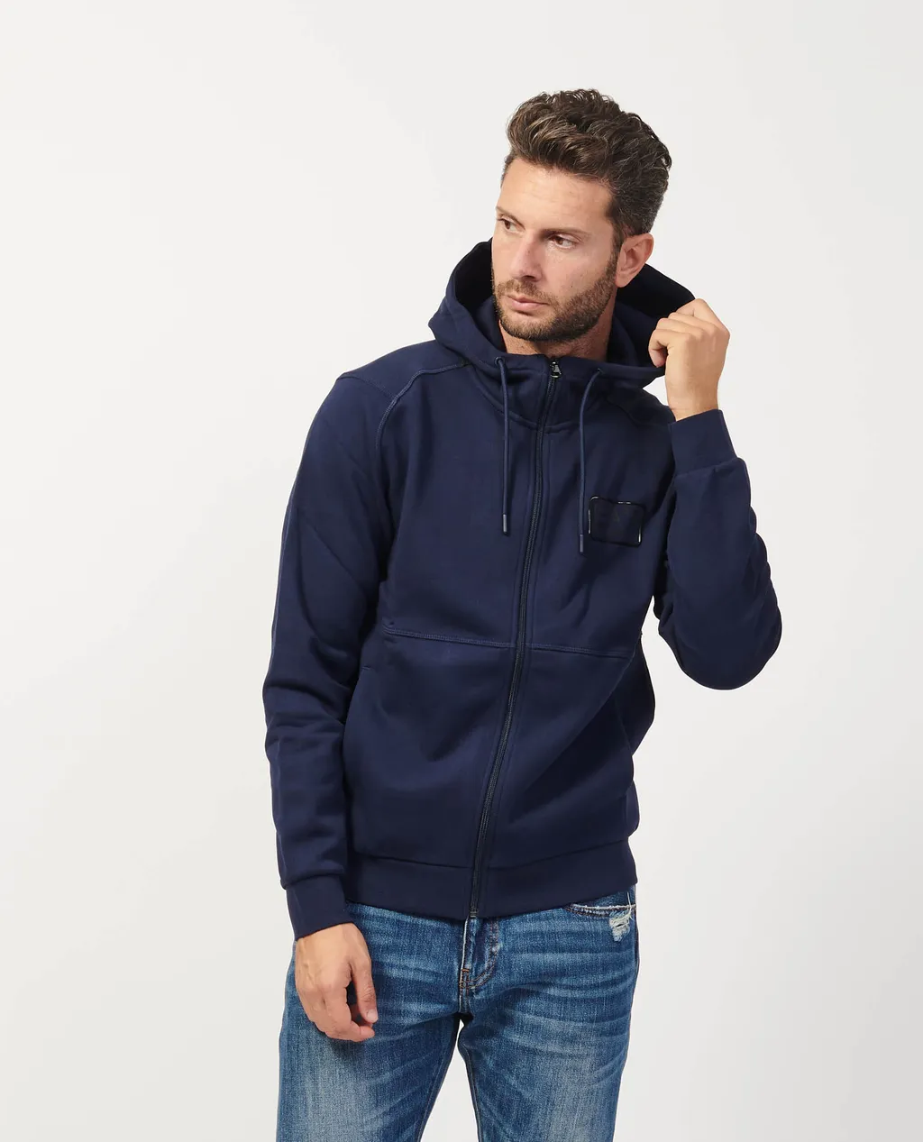 Long-Sleeved Zipper Sweatshirt