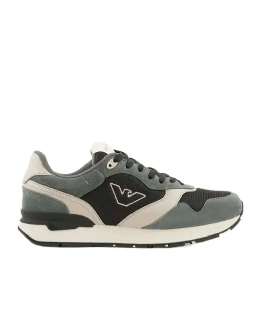 Logo Embroidered Mesh Panelled Sneakers