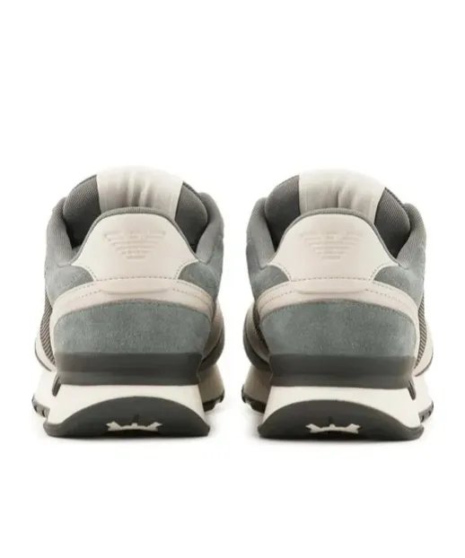Logo Embroidered Mesh Panelled Sneakers