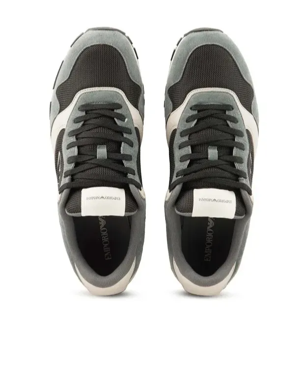 Logo Embroidered Mesh Panelled Sneakers