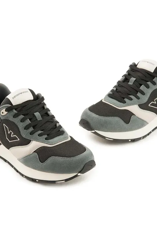 Logo Embroidered Mesh Panelled Sneakers
