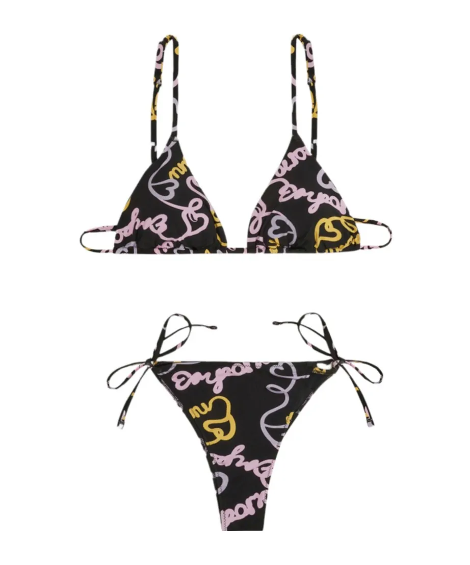 Logo-Print Bikini