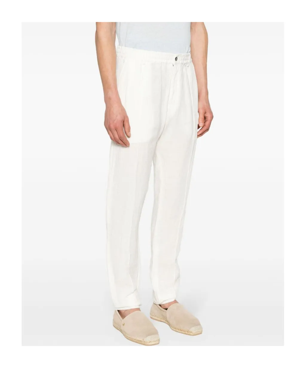 Linen Tapered Trousers
