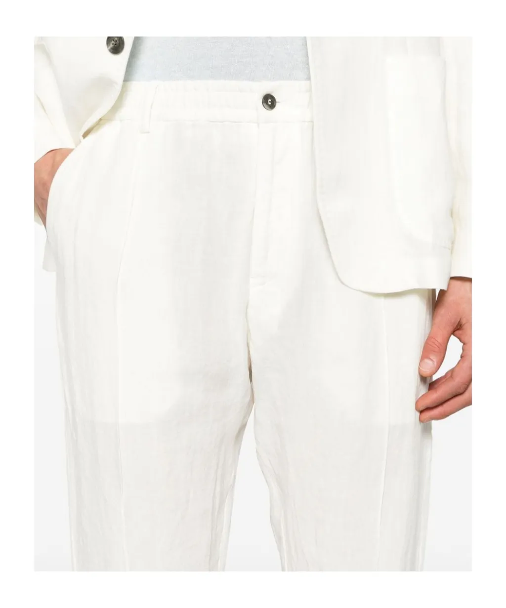 Linen Tapered Trousers
