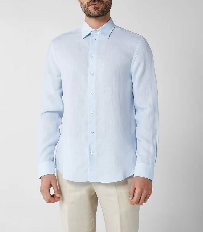 Guru Collar Chambray Shirt