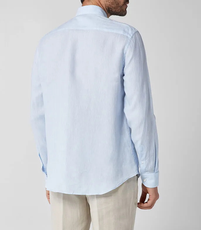 Guru Collar Chambray Shirt